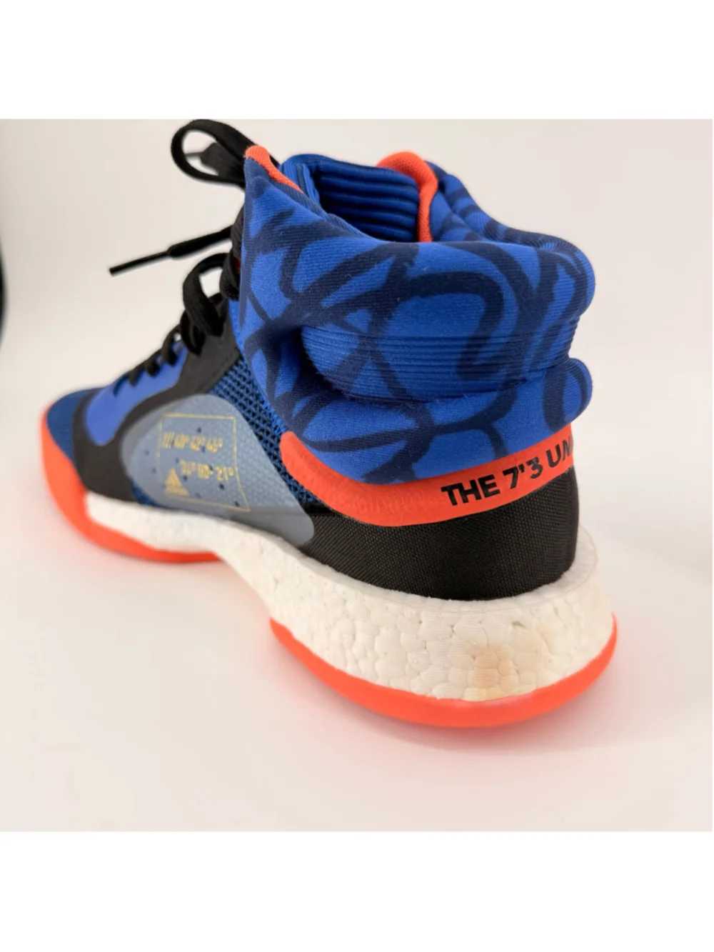 Adidas Marquee Boost Kristaps Porzongis Blue Orange Size 12 Sneakers Shoes